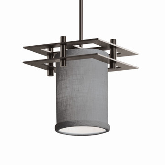 Textile One Light Pendant in Brushed Nickel (102|FAB-8165-10-GRAY-NCKL-BKCD)