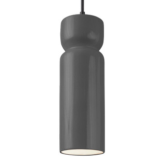 Radiance LED Pendant in Gloss Grey (102|CER-6510-GRY-MBLK-BKCD-LED1-700)