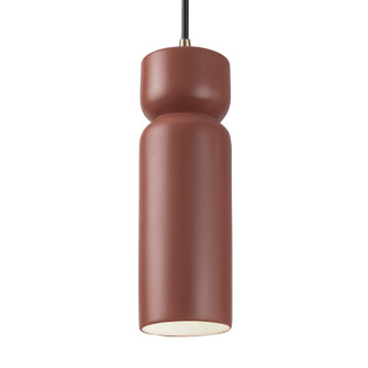 Radiance LED Pendant in Canyon Clay (102|CER-6510-CLAY-ABRS-BKCD-LED1-700)