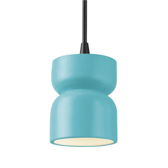 Radiance One Light Pendant in Reflecting Pool (102|CER-6500-RFPL-MBLK-BKCD)