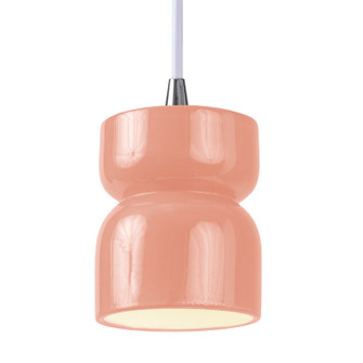 Radiance One Light Pendant in Gloss Blush (102|CER-6500-BSH-CROM-WTCD)