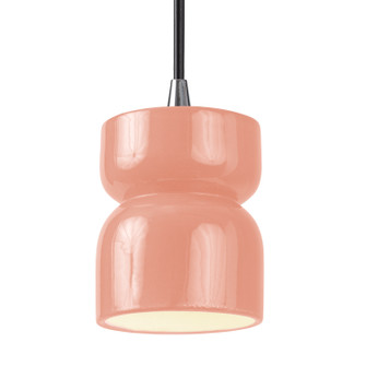 Radiance One Light Pendant in Gloss Blush (102|CER-6500-BSH-CROM-BKCD)