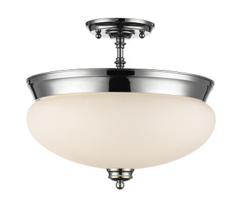 Amon Three Light Semi Flush Mount in Chrome (224|721SF-CH)