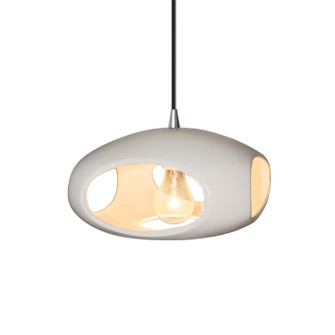 Radiance One Light Pendant in Bisque (102|CER-6440-BIS-CROM-BKCD)