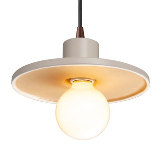 Radiance One Light Pendant in Matte White with Champagne Gold (102|CER-6325-MTGD-DBRZ-BKCD)