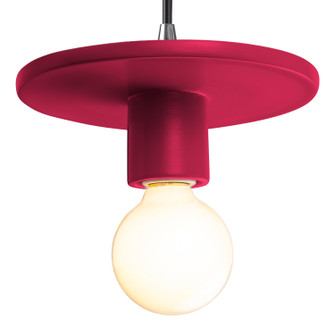 Radiance One Light Pendant in Cerise (102|CER-6320-CRSE-CROM-BKCD)