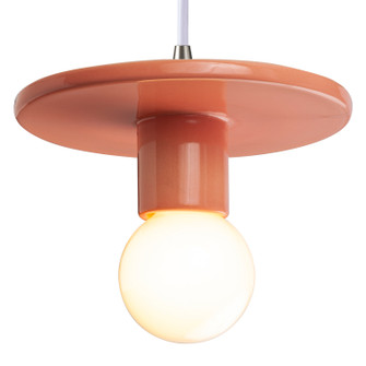 Radiance One Light Pendant in Gloss Blush (102|CER-6320-BSH-NCKL-WTCD)