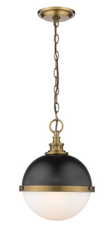 Peyton Two Light Pendant in Matte Black + Factory Bronze (224|619MP-MB-FB)