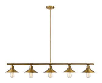 Casa Five Light Linear Chandelier in Factory Brass (224|613-5L-FB)