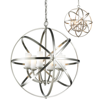 Aranya Six Light Chandelier in Brushed Nickel (224|6017-6L-BN)