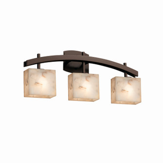 Alabaster Rocks Three Light Bath Bar in Dark Bronze (102|ALR-8593-55-DBRZ)