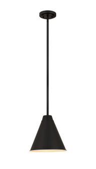Eaton One Light Pendant in Matte Black (224|6011P12-MB)