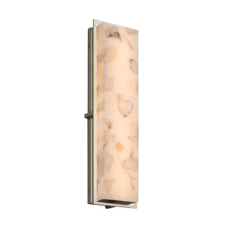 Alabaster Rocks LED Outdoor Wall Sconce in Brushed Nickel (102|ALR-7565W-NCKL)