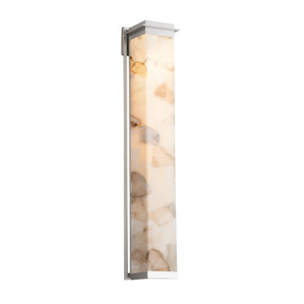 Alabaster Rocks LED Outdoor Wall Sconce in Brushed Nickel (102|ALR-7547W-NCKL)