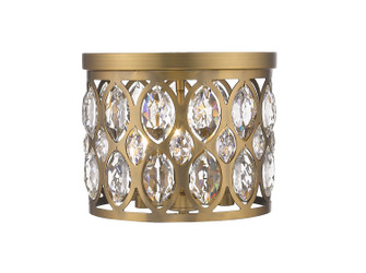 Dealey Three Light Flush Mount in Heirloom Brass (224|6010F12HB)