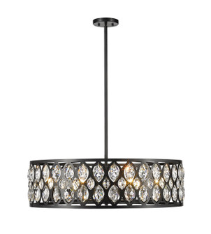 Dealey Eight Light Chandelier in Matte Black (224|6010-30MB)