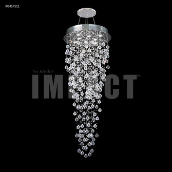 Crystal Rain Eight Light Chandelier in Silver (64|40414S11)