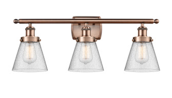 Ballston Urban LED Bath Vanity in Antique Copper (405|916-3W-AC-G64-LED)
