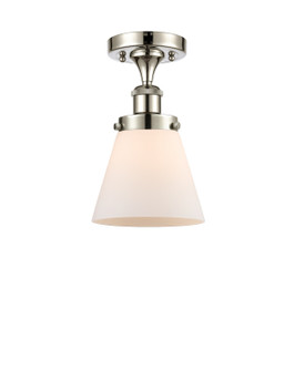 Ballston Urban One Light Semi-Flush Mount in Polished Nickel (405|916-1C-PN-G61)