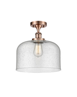 Ballston Urban One Light Semi-Flush Mount in Antique Copper (405|916-1C-AC-G74-L)