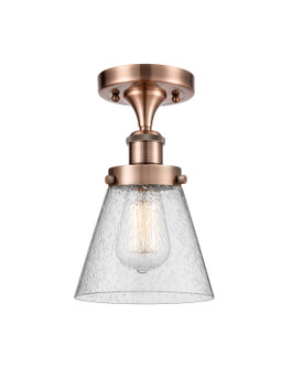 Ballston Urban One Light Semi-Flush Mount in Antique Copper (405|916-1C-AC-G64)