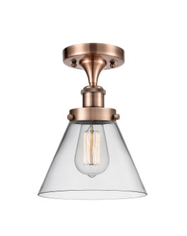Ballston Urban One Light Semi-Flush Mount in Antique Copper (405|916-1C-AC-G42)