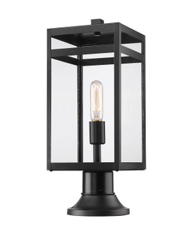 Nuri One Light Outdoor Pier Mounted Fixture in Black (224|596PHMR-553PM-BK)