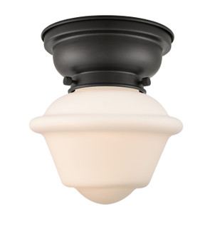 Franklin Restoration One Light Flush Mount in Matte Black (405|623-1F-BK-G531)