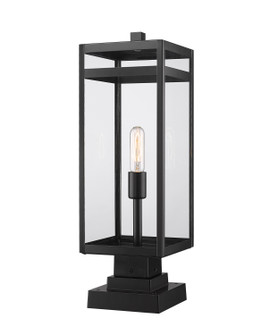 Nuri One Light Outdoor Pier Mounted Fixture in Black (224|596PHBS-SQPM-BK)