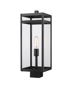 Nuri One Light Outdoor Post Mount Fixture in Black (224|596PHBS-BK)