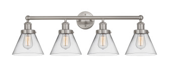 Edison Four Light Bath Vanity in Brushed Satin Nickel (405|616-4W-SN-G42)