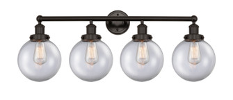 Edison Four Light Bath Vanity in Oil Rubbed Bronze (405|616-4W-OB-G202-8)