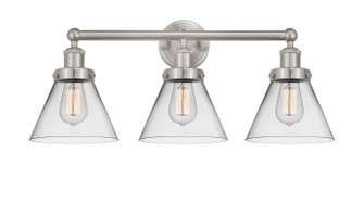 Edison Three Light Bath Vanity in Brushed Satin Nickel (405|616-3W-SN-G42)