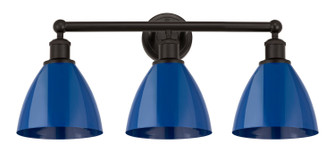 Edison Three Light Bath Vanity in Oil Rubbed Bronze (405|616-3W-OB-MBD-75-BL)