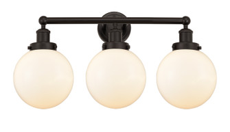 Edison Three Light Bath Vanity in Oil Rubbed Bronze (405|616-3W-OB-G201-8)