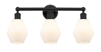 Edison Three Light Bath Vanity in Matte Black (405|616-3W-BK-G651-6)