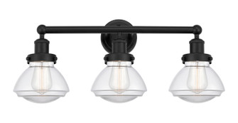 Edison Three Light Bath Vanity in Matte Black (405|616-3W-BK-G322)