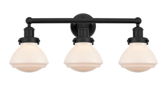 Edison Three Light Bath Vanity in Matte Black (405|616-3W-BK-G321)
