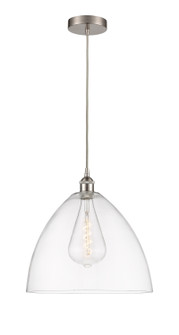 Edison One Light Pendant in Brushed Satin Nickel (405|616-1P-SN-GBD-162)