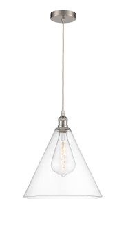 Edison One Light Pendant in Brushed Satin Nickel (405|616-1P-SN-GBC-162)