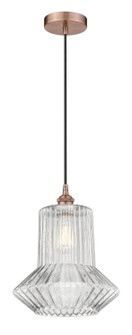 Edison LED Pendant in Antique Copper (405|616-1P-AC-G212)