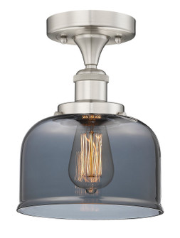 Edison One Light Semi-Flush Mount in Brushed Satin Nickel (405|616-1F-SN-G73)