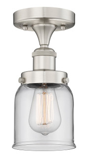 Edison One Light Semi-Flush Mount in Brushed Satin Nickel (405|616-1F-SN-G52)