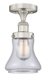 Edison One Light Semi-Flush Mount in Brushed Satin Nickel (405|616-1F-SN-G192)