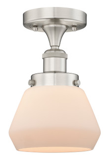 Edison One Light Semi-Flush Mount in Brushed Satin Nickel (405|616-1F-SN-G171)