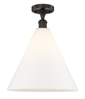Edison One Light Semi-Flush Mount in Oil Rubbed Bronze (405|616-1F-OB-GBC-161)