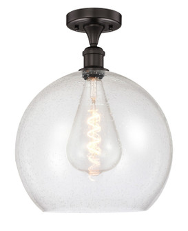 Edison One Light Semi-Flush Mount in Oil Rubbed Bronze (405|616-1F-OB-G124-14)