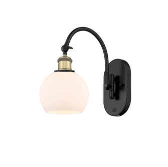 Ballston One Light Wall Sconce in Black Antique Brass (405|518-1W-BAB-G121-6)