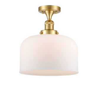 Franklin Restoration One Light Semi-Flush Mount in Satin Gold (405|517-1CH-SG-G71-L)