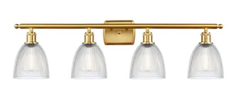 Ballston Four Light Bath Vanity in Satin Gold (405|516-4W-SG-G382)